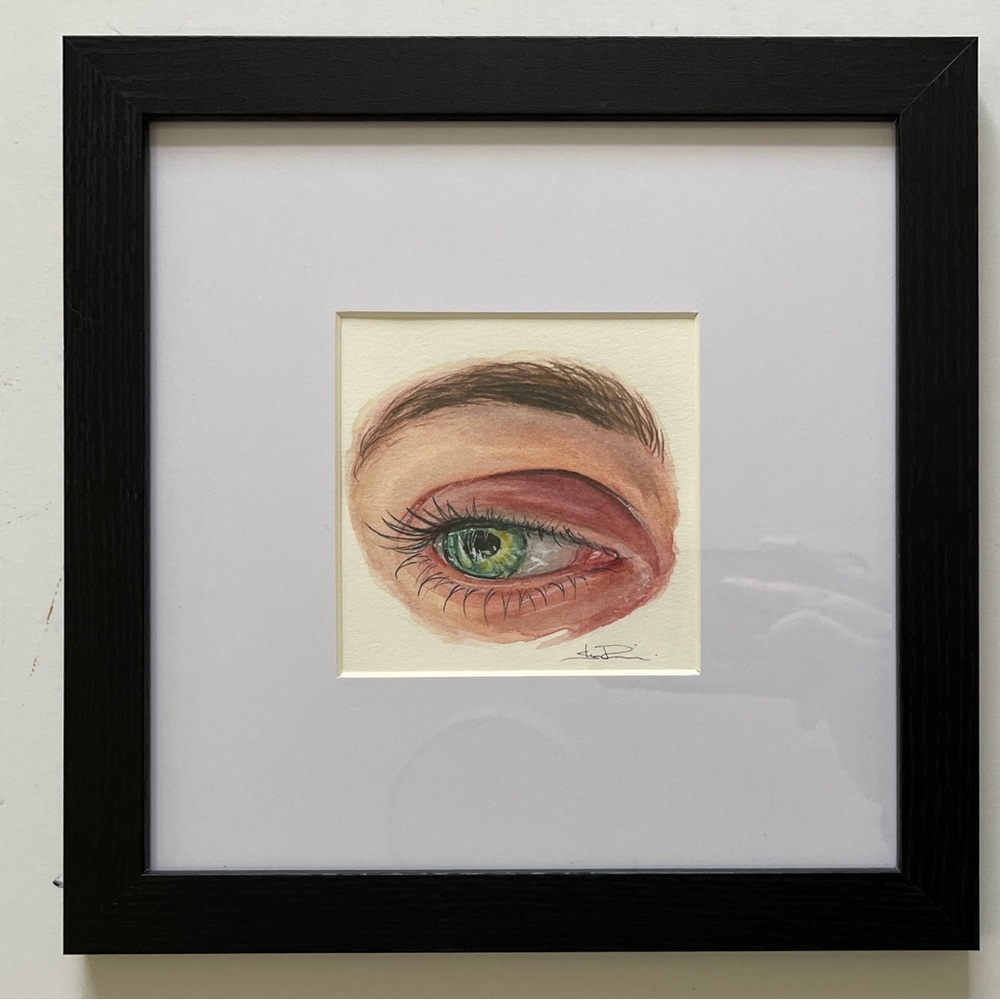 Original Watercolor Painting of a human eye by me (Shannon Perrie/Perrie…